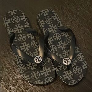 Tory Burch Black Flip Flops